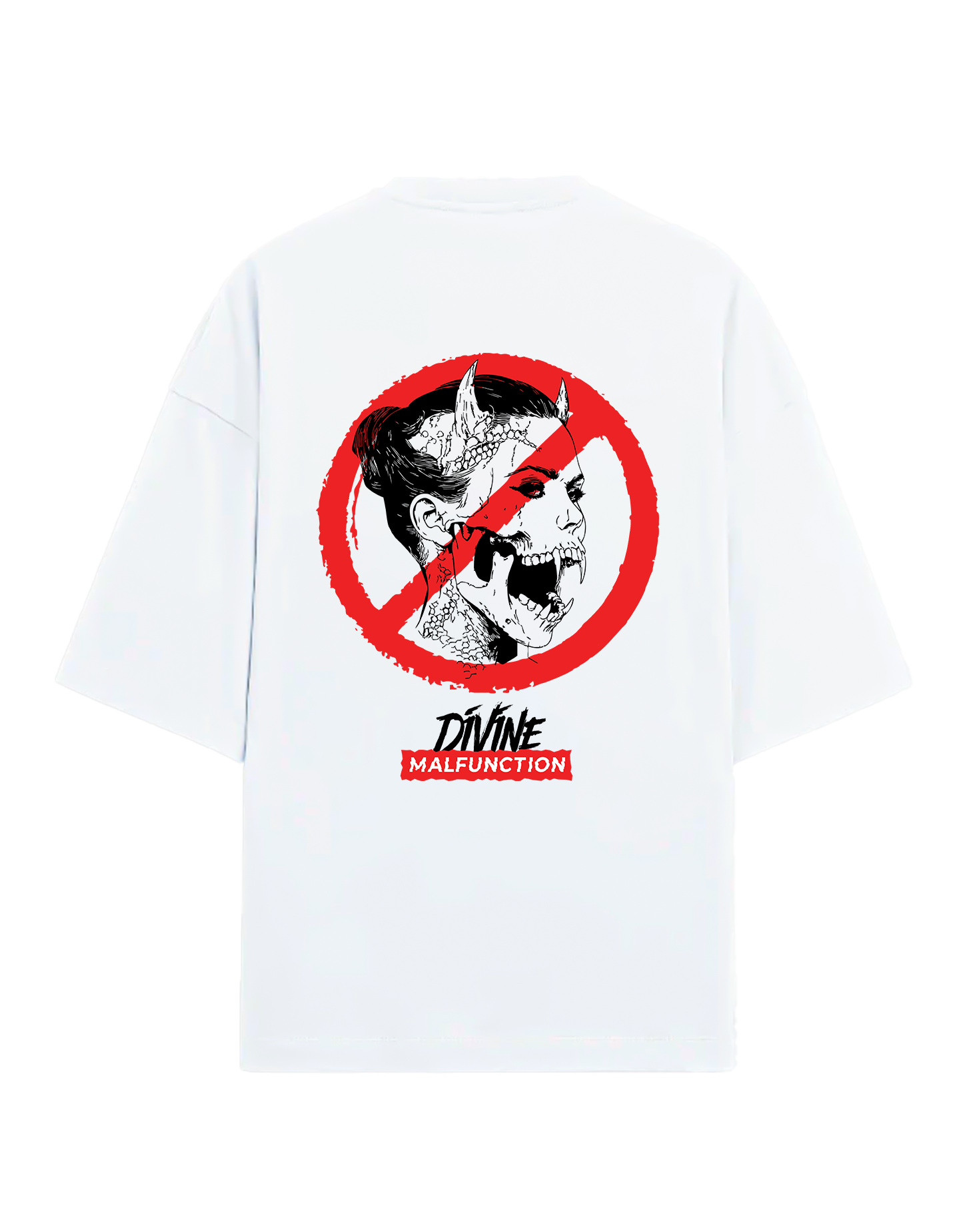 Divine Malfunction – Anti-Halo Oversized T-Shirt